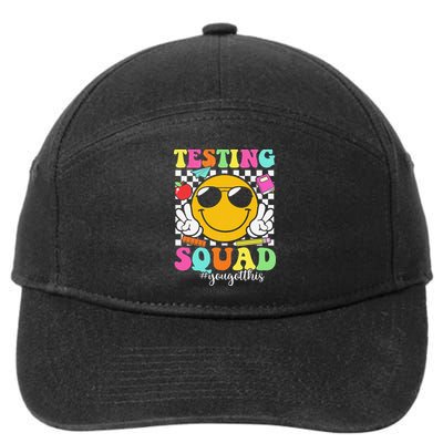 Test Day Rock The Test Teacher Testing Day You Got This 7-Panel Snapback Hat