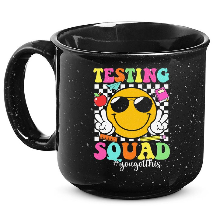 Test Day Rock The Test Teacher Testing Day You Got This 15oz Campfire Ceramic Mug
