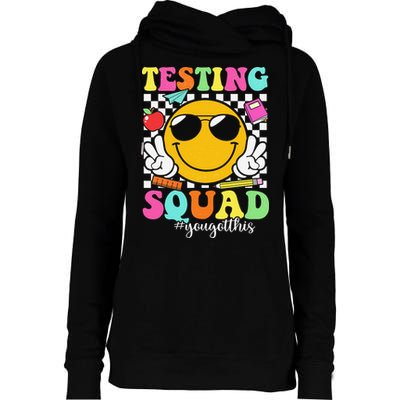 Test Day Rock The Test Teacher Testing Day You Got This Womens Funnel Neck Pullover Hood