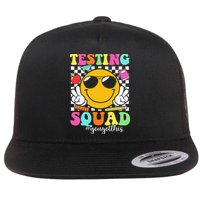 Test Day Rock The Test Teacher Testing Day You Got This Flat Bill Trucker Hat