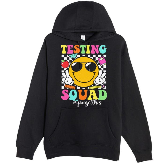 Test Day Rock The Test Teacher Testing Day You Got This Premium Pullover Hoodie