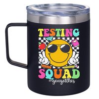 Test Day Rock The Test Teacher Testing Day You Got This 12oz Stainless Steel Coffee Mug