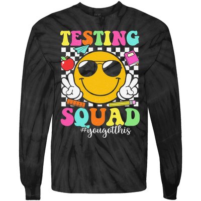 Test Day Rock The Test Teacher Testing Day You Got This Tie-Dye Long Sleeve Shirt