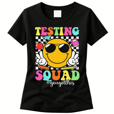 Test Day Rock The Test Teacher Testing Day You Got This Womens T-Shirt