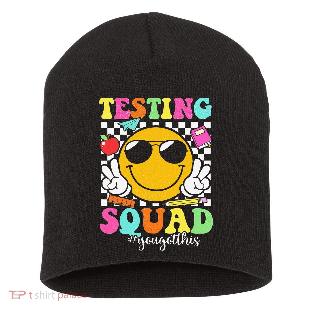 Test Day Rock The Test Teacher Testing Day You Got This Short Acrylic Beanie