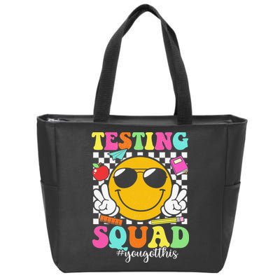Test Day Rock The Test Teacher Testing Day You Got This Zip Tote Bag