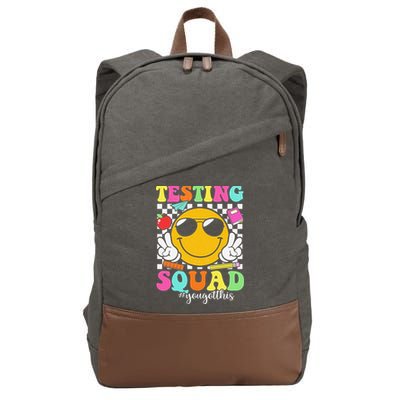 Test Day Rock The Test Teacher Testing Day You Got This Cotton Canvas Backpack