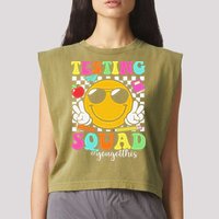 Test Day Rock The Test Teacher Testing Day You Got This Garment-Dyed Women's Muscle Tee