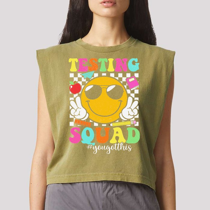 Test Day Rock The Test Teacher Testing Day You Got This Garment-Dyed Women's Muscle Tee