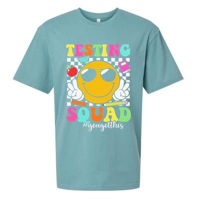 Test Day Rock The Test Teacher Testing Day You Got This Sueded Cloud Jersey T-Shirt