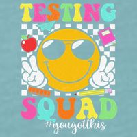 Test Day Rock The Test Teacher Testing Day You Got This Sueded Cloud Jersey T-Shirt