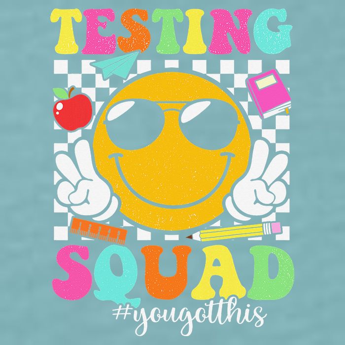 Test Day Rock The Test Teacher Testing Day You Got This Sueded Cloud Jersey T-Shirt