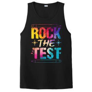 Tie Dye Rock The Test Happy Testing Day Teacher Appreciation PosiCharge Competitor Tank