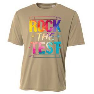 Tie Dye Rock The Test Happy Testing Day Teacher Appreciation Cooling Performance Crew T-Shirt