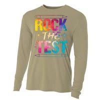 Tie Dye Rock The Test Happy Testing Day Teacher Appreciation Cooling Performance Long Sleeve Crew