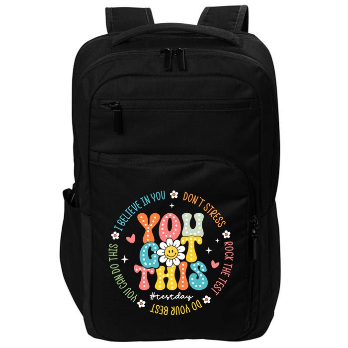 Test Day Rock The Test Teacher Testing Day You Got This Impact Tech Backpack