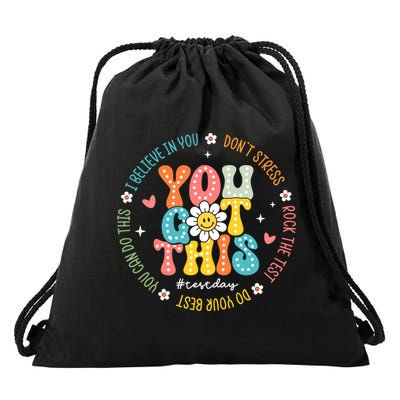 Test Day Rock The Test Teacher Testing Day You Got This Drawstring Bag