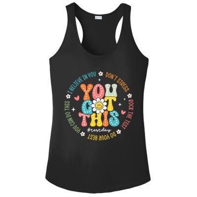 Test Day Rock The Test Teacher Testing Day You Got This Ladies PosiCharge Competitor Racerback Tank
