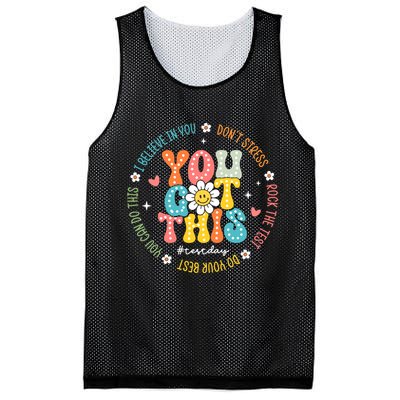 Test Day Rock The Test Teacher Testing Day You Got This Mesh Reversible Basketball Jersey Tank