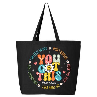 Test Day Rock The Test Teacher Testing Day You Got This 25L Jumbo Tote