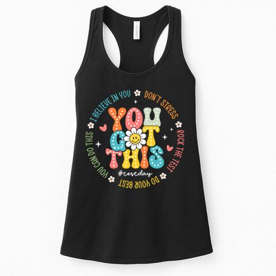 Test Day Rock The Test Teacher Testing Day You Got This Womens Tank Top