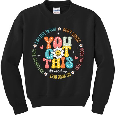 Test Day Rock The Test Teacher Testing Day You Got This Kids Sweatshirt