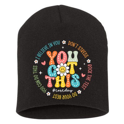 Test Day Rock The Test Teacher Testing Day You Got This Short Acrylic Beanie