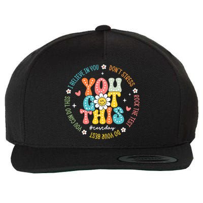 Test Day Rock The Test Teacher Testing Day You Got This Wool Snapback Cap