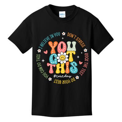 Test Day Rock The Test Teacher Testing Day You Got This Kids T-Shirt