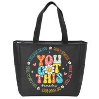 Test Day Rock The Test Teacher Testing Day You Got This Zip Tote Bag