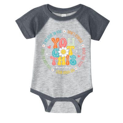 Test Day Rock The Test Teacher Testing Day You Got This Infant Baby Jersey Bodysuit