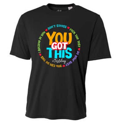 Test Day Rock The Test Teacher Testing Day You Got This Cooling Performance Crew T-Shirt