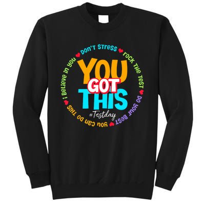 Test Day Rock The Test Teacher Testing Day You Got This Sweatshirt