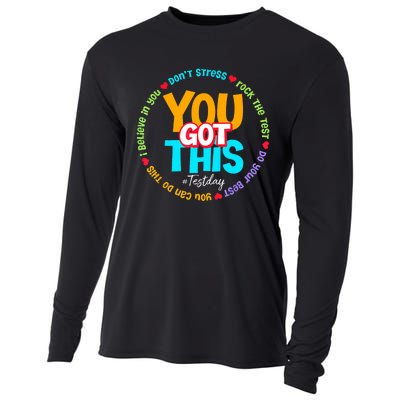 Test Day Rock The Test Teacher Testing Day You Got This Cooling Performance Long Sleeve Crew