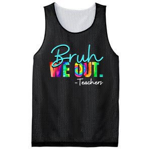 Tie Dye Ruh We Out Teachers Gift Mesh Reversible Basketball Jersey Tank