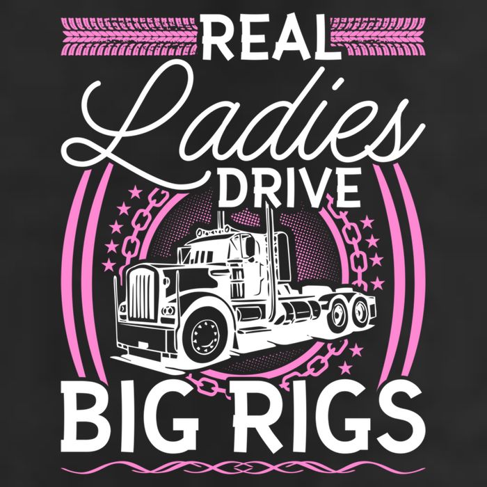 Truck Driver Real Ladies Drive Big Rigs Trucker Great Gift Beanie