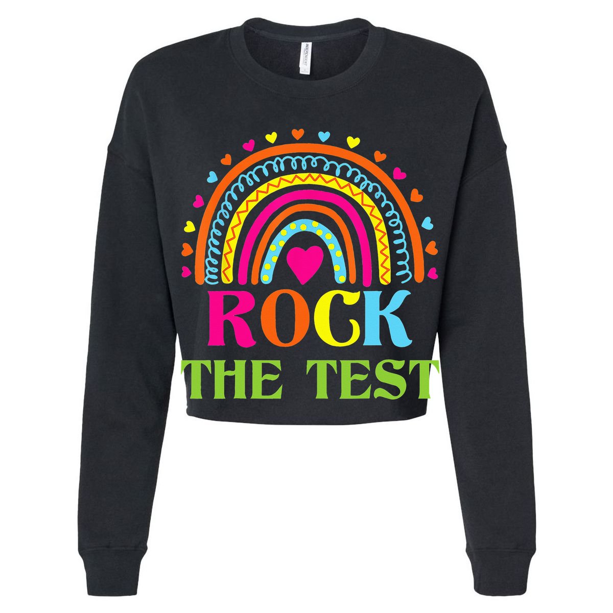 Test Day Rock The Test Teacher Day Rainbow Teacher T-Shirt