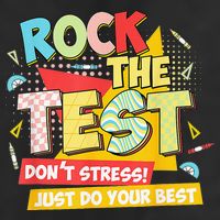 Test Day Rock The Test Dont Stress Do Your Best Teacher Adult Drive Performance Visor