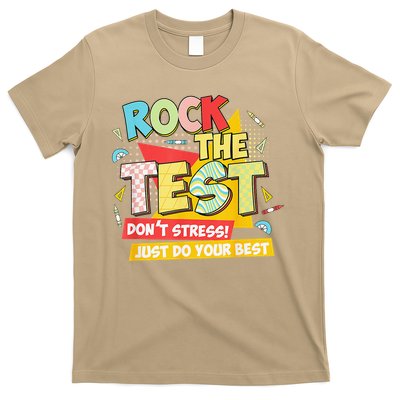 Test Day Rock The Test Dont Stress Do Your Best Teacher T-Shirt