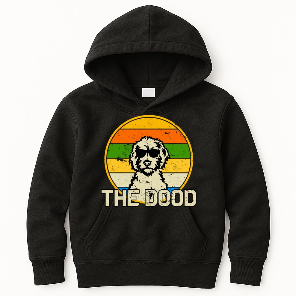 The Dood Retro Dog Kids Hoodie