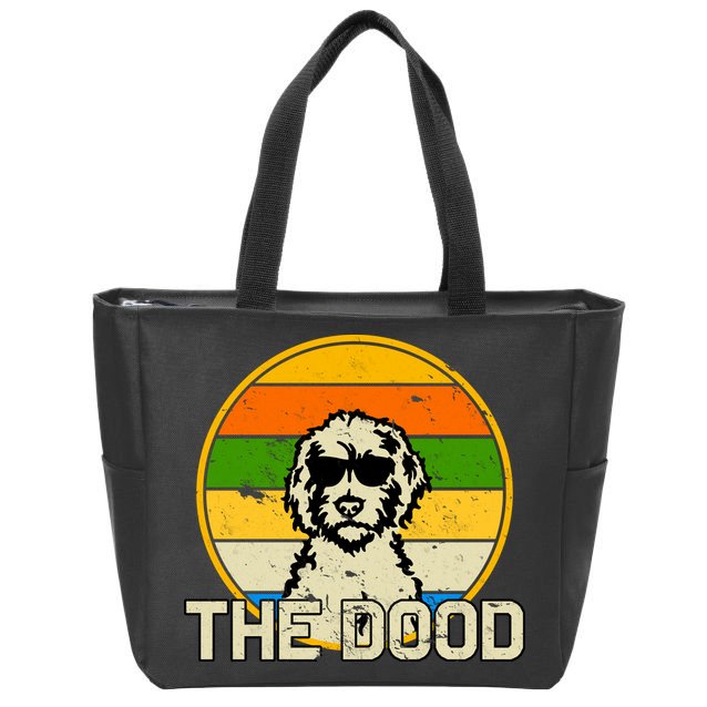 The Dood Retro Dog Zip Tote Bag