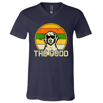 The Dood Retro Dog V-Neck T-Shirt