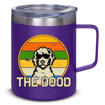 The Dood Retro Dog 12oz Stainless Steel Coffee Mug