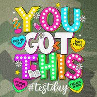 Test Day Rock The Test Teacher Testing Day You Got This Legacy Tie Dye Trucker Hat