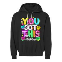 Test Day Rock The Test Teacher Testing Day You Got This Garment-Dyed Fleece Hoodie
