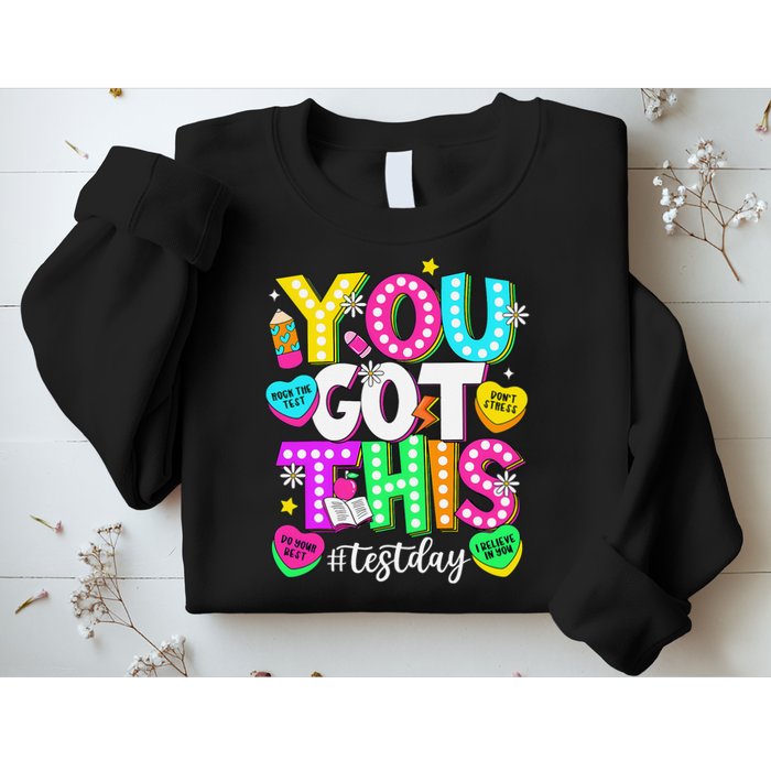 Test Day Rock The Test Teacher Testing Day You Got This Sweatshirt
