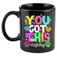 Test Day Rock The Test Teacher Testing Day You Got This 11oz C Handle Ceramic Mug