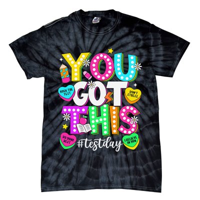 Test Day Rock The Test Teacher Testing Day You Got This Tie-Dye T-Shirt