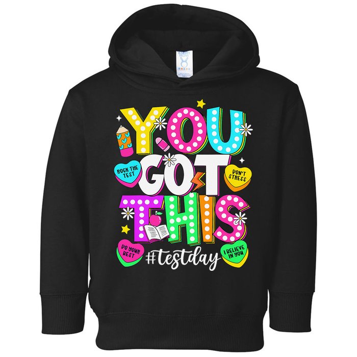 Test Day Rock The Test Teacher Testing Day You Got This Toddler Hoodie
