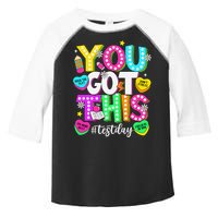 Test Day Rock The Test Teacher Testing Day You Got This Toddler Fine Jersey T-Shirt